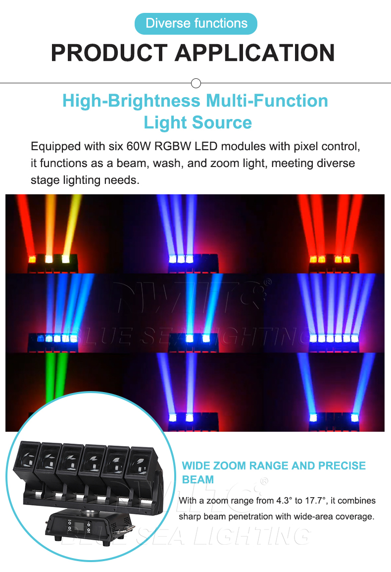Bar LED Moving Head Light bluesealighting